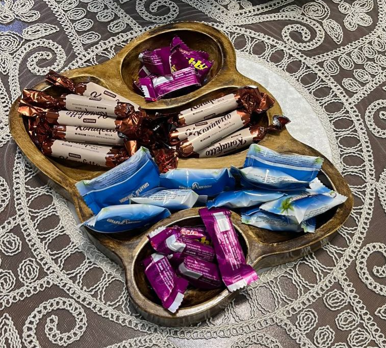 اردوخوری طرح چوب مدل دفرمه ۴ خونه